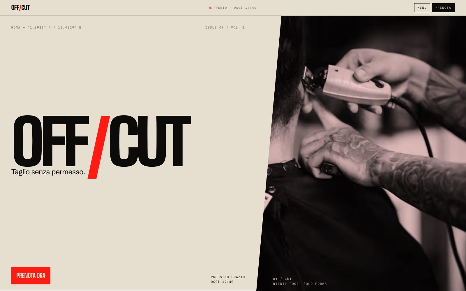 OFFCUT — Studio di taglio e barberia